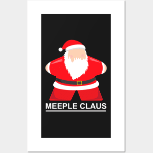 Christmas Board Game Meeple Claus (Red) - Board Games Design - Gaming Art Posters and Art